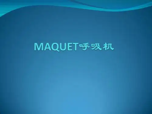 呼吸机临床模式参数调整培训解读