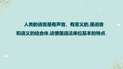 2024届高考语文一轮专项 语法基础知识(词性、短语、句子)课件