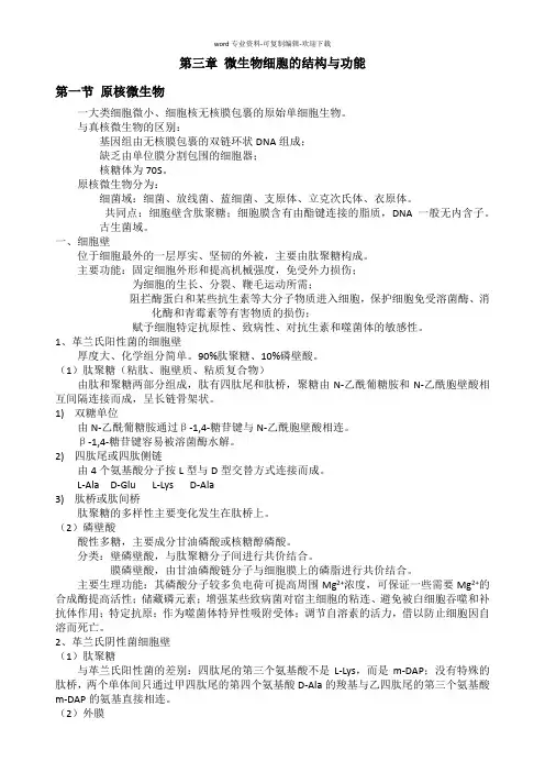 第三章-微生物细胞的结构与功能
