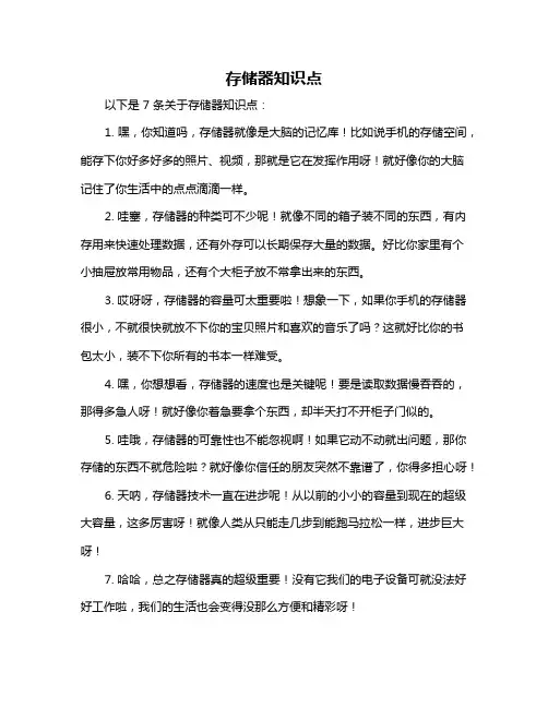 存储器知识点