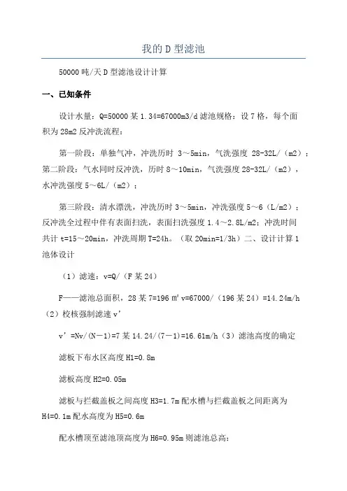 我的D型滤池
