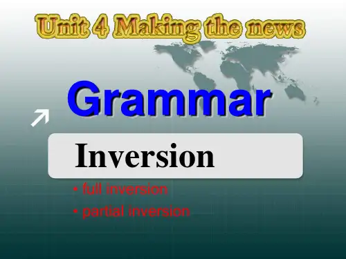 人教版高中英语book 5  unit 4  Grammar(共33张PPT)
