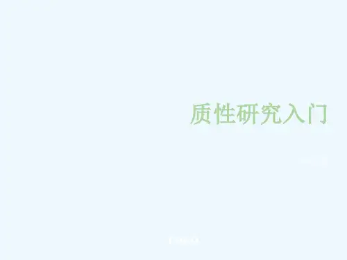 质性研究入门.ppt