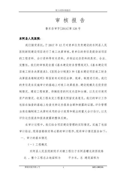 审计报告 -1