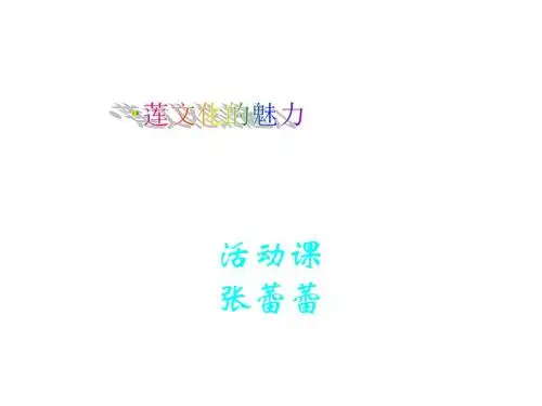 莲文化的魅力PPT