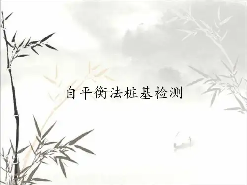 自平衡法桩基检测