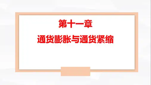 11第十一章-通货膨胀与通货紧缩(货币金融学(蒋先玲编著)第3版ppt课件可编辑)精选全文