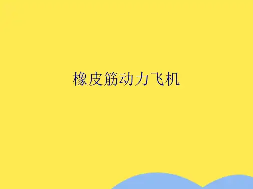 橡皮筋动力飞机(分析“橡筋”文档)共18张PPT