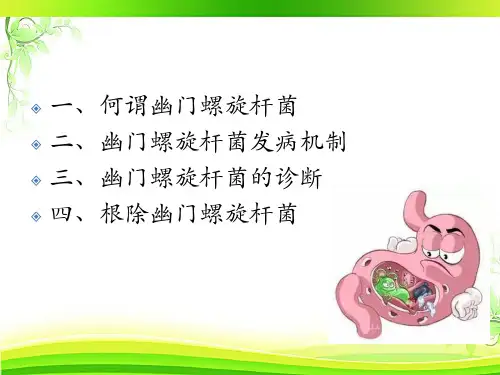 幽门螺旋杆菌与胃病ppt课件