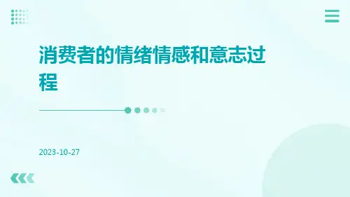 消费者的情绪情感和意志过程