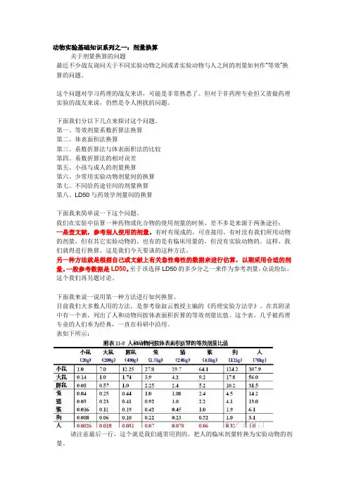 动物实验基础知识系列