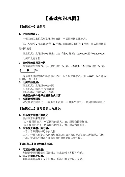 比例尺及图形放大和缩小