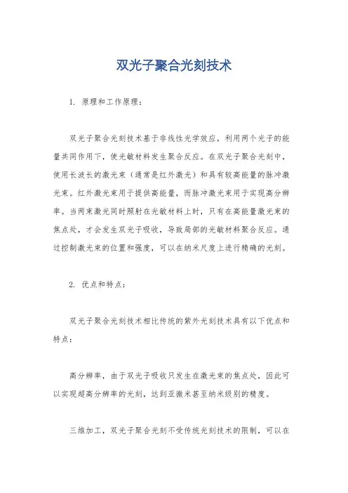 双光子聚合光刻技术