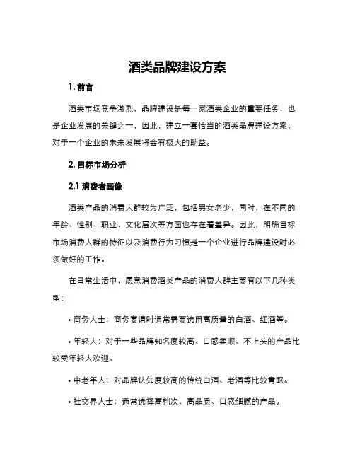 酒类品牌建设方案