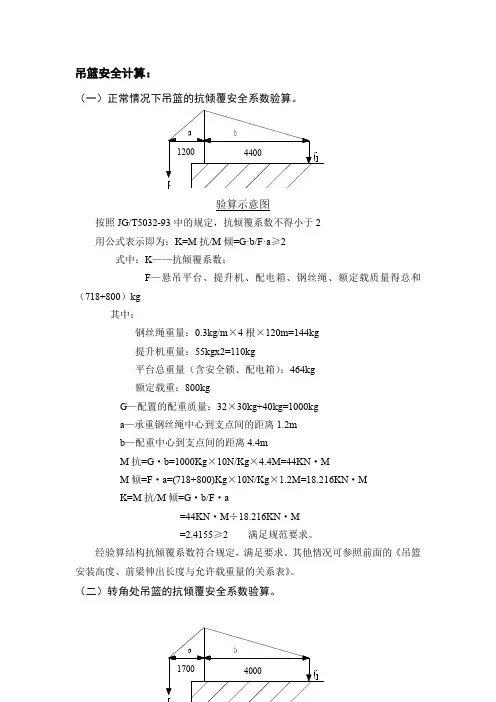 吊篮安全计算