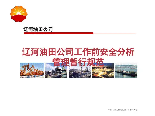 辽河油田公司安全工作分析管理暂行规定