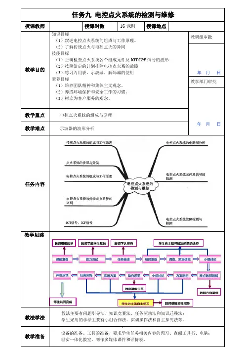电控点火系统电子教案 - (修订)