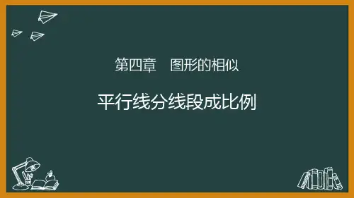 新北师大版初中九年级数学上册《平行线分线段成比例》优质教学课件精选全文