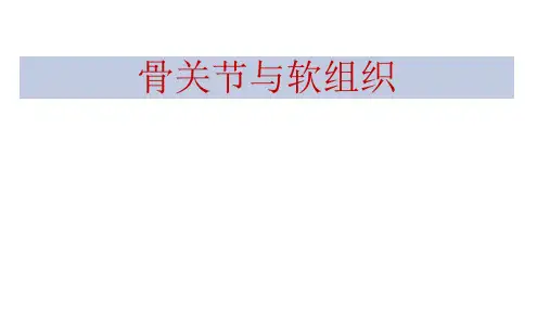 【医学课件】骨关节与软组织-1