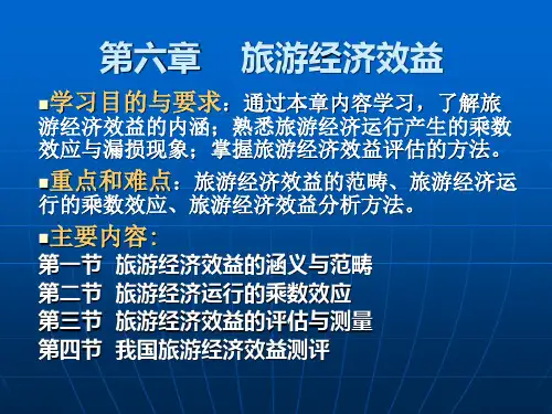 旅游经济学 (2)PPT课件