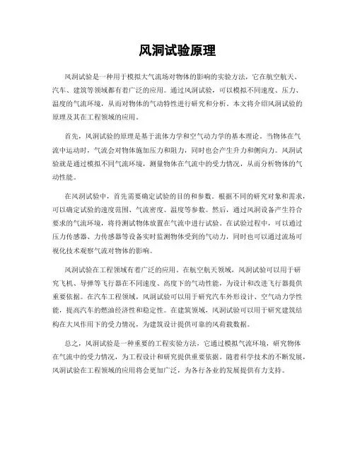 风洞试验原理