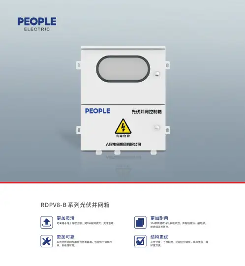 人民电器 RDPV8-B系列光伏并网箱 产品说明书