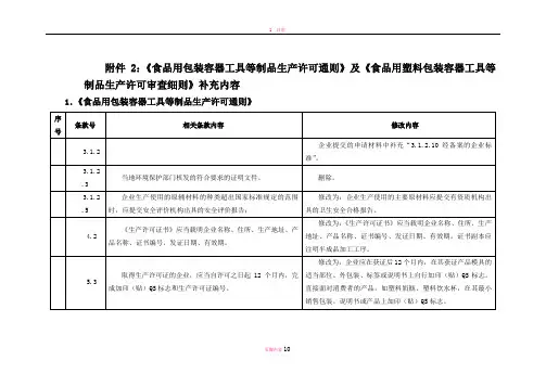 食品用包装容器工具等制品生产许可通则-国家塑料制品质量监督检验