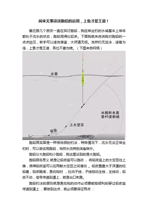 闲来无事谈谈跑铅的运用，上鱼才是王道！