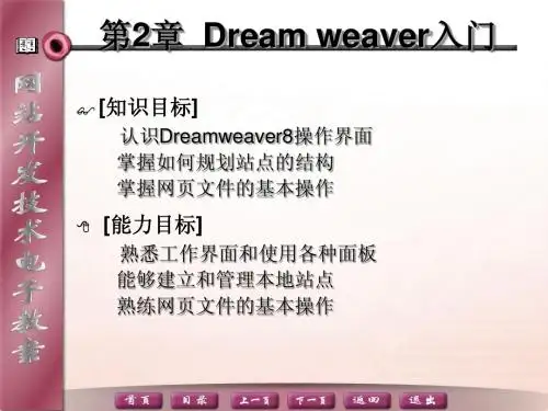 第2章  Dream weaver8入门