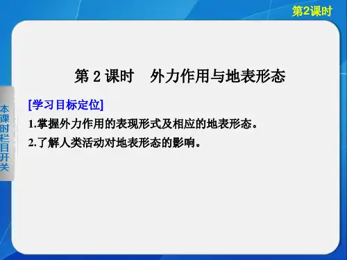 高中地理湘教版必修一第二章 第二节 第2课时外力作用与地表形态