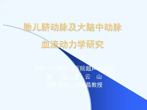 胎儿脐动脉及大脑中动脉血流动力学