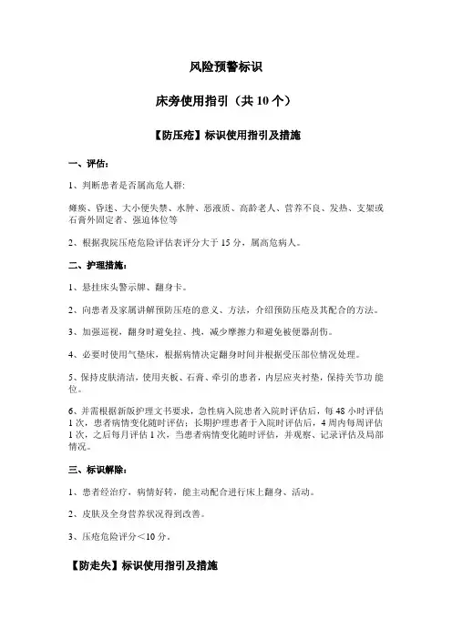 风险预警标识