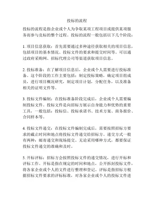 投标的流程