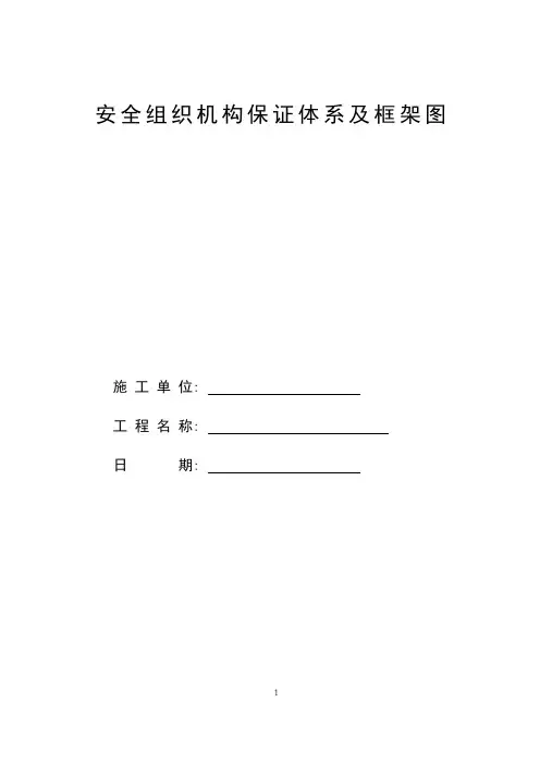 安全生产组织机构保证体系框架图