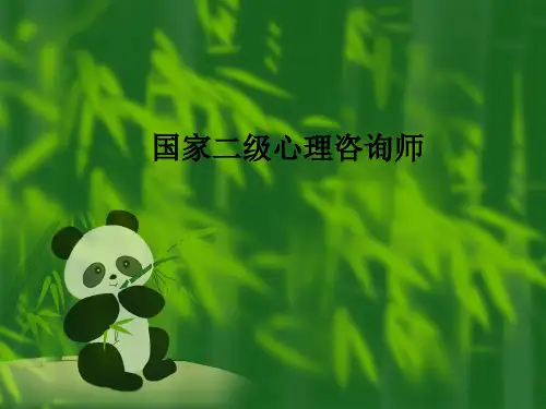 国家二级心理咨询师PPT课件