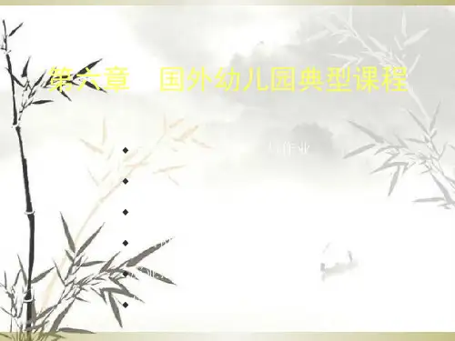 幼儿园课程论国外幼儿园典型课程ppt课件