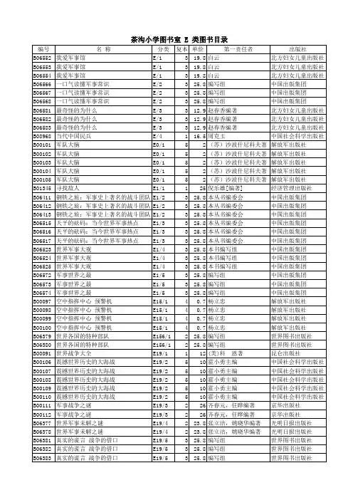 E类图书统计