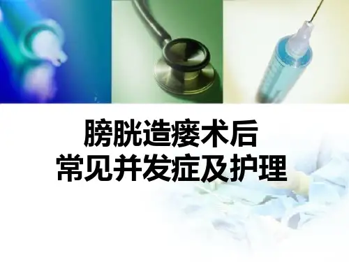 膀胱造瘘术并发症及护理查房PPT课件
