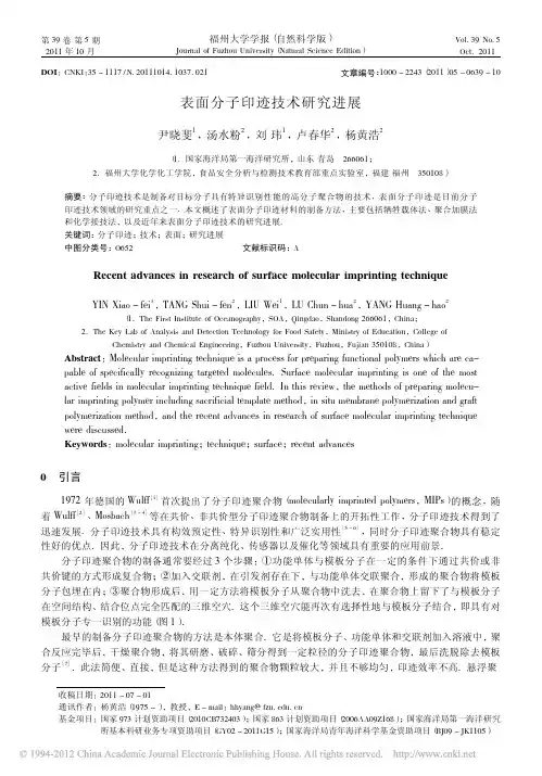 表面分子印迹技术研究进展_尹晓斐