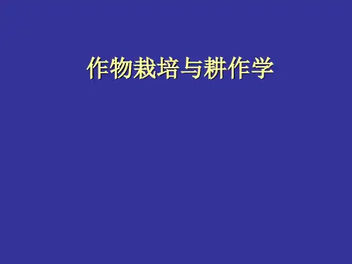 作物栽培与耕作学-01