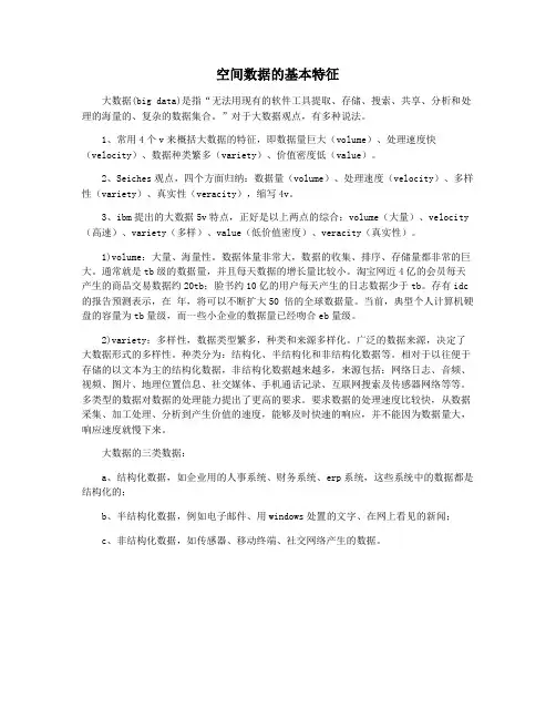 空间数据的基本特征