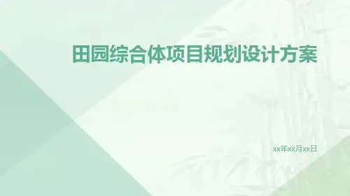 田园综合体项目规划设计方案