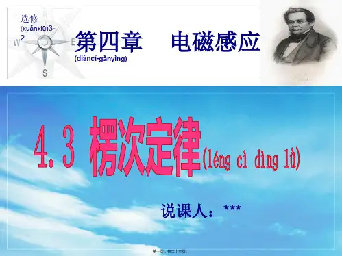 楞次定律说课课件(20分钟比赛用)