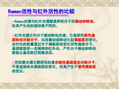 激光拉曼光谱与红外活性比较
