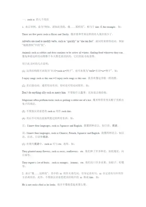 such_as_的各种不同用法