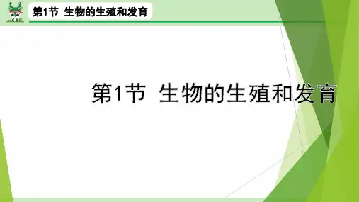 中考生物总复习主题六 生物的生殖、发育与遗传第1节 生物的生殖和发育课件