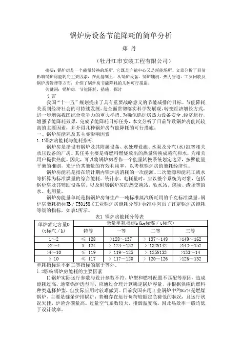 锅炉房节能降耗的简单分析