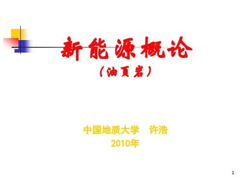 新能源概论-油页岩