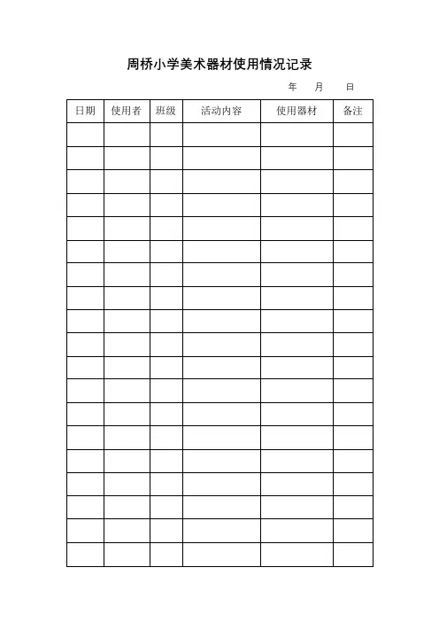 各功能室使用记录