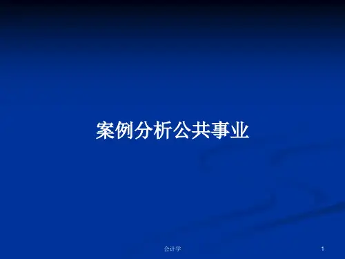 案例分析公共事业PPT教案学习